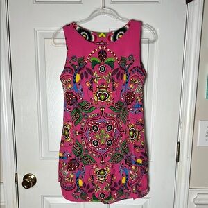 FARM Rio Pink Floral Sleeveless Knee-Length Dress